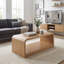 Table basse moderne en MDF de 47,24 pouces avec tablette de rangement ouverte-742626574