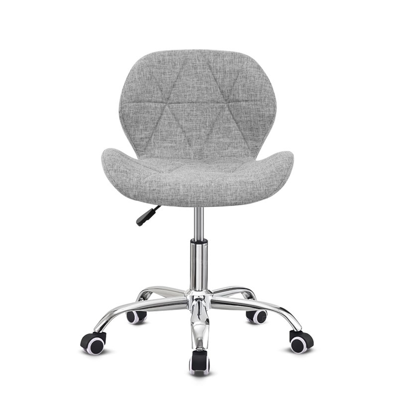 Erltrud Office Chair, Light Grey, Fabric