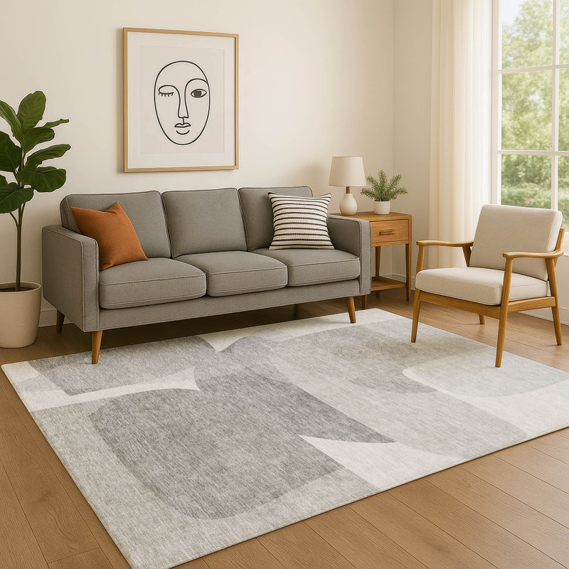 Tapis de qualité supérieure lavable à la machine Mayfield AMF2121, Lin lin, 9 pi x 12 pi