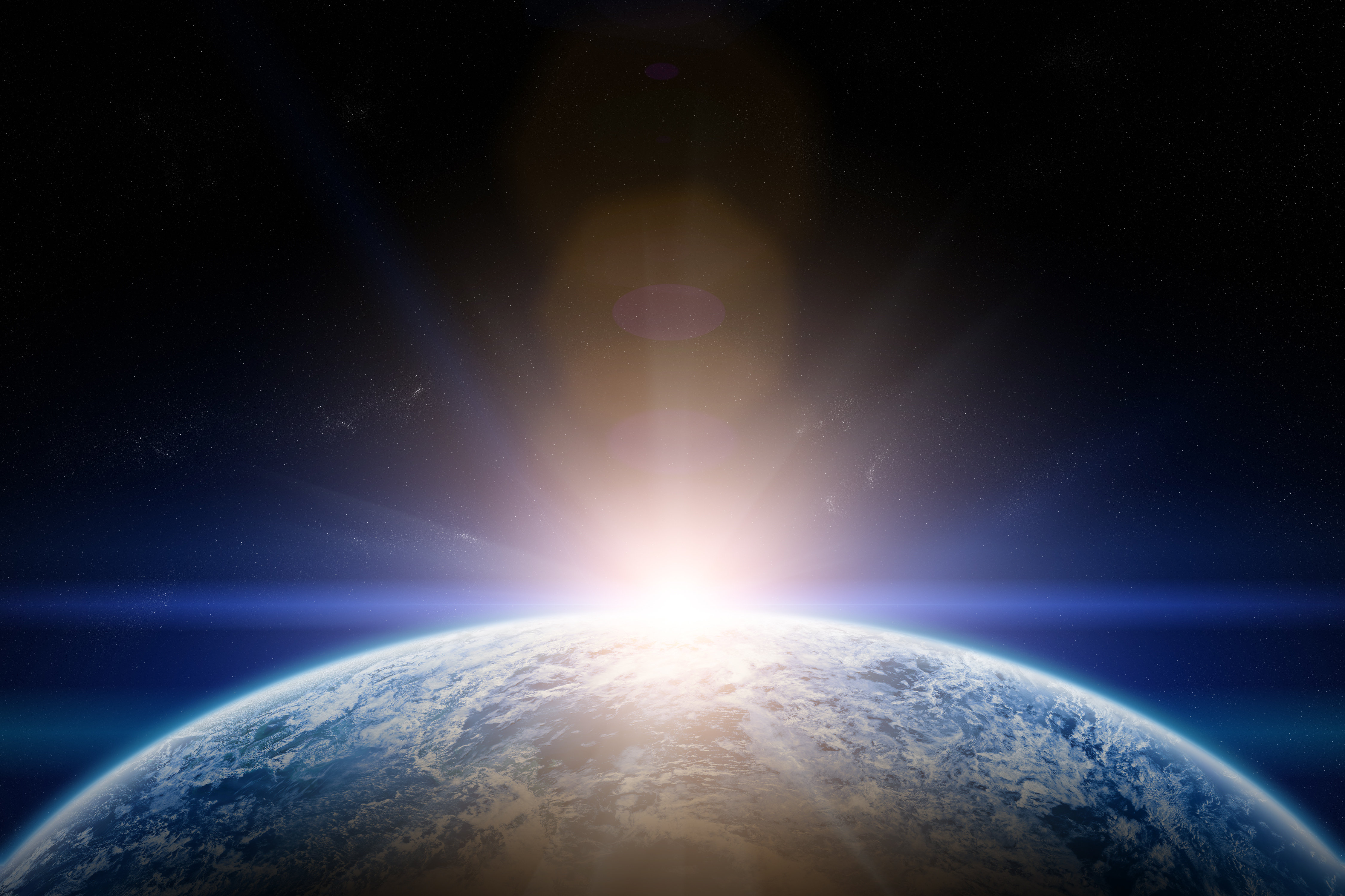 Sun Rise Frome Space Ebern Designs Sunrise From Space - Wayfair Canada