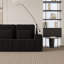 Canapé rembourré 3 places moderne en velours côtelé avec 3 coussins décoratifs modernes-1691898196