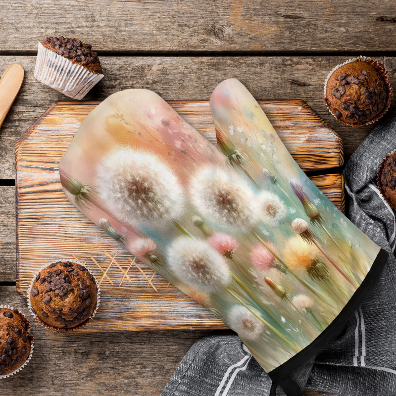 Soft Seed Drift Oven Mitt Cotton Twill