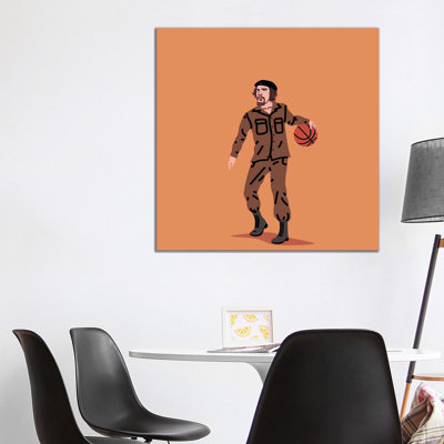 Balling Che by Elad Shagrir - Wrapped Canvas Gallery-Wrapped Canvas Giclée