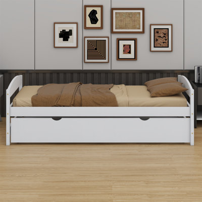 Lit plate-forme avec lit gigogne