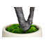 6.5 ft. Artificial Fiddle Leaf Fig Tree in White Decor Pot, Faux Green Plant-112751564