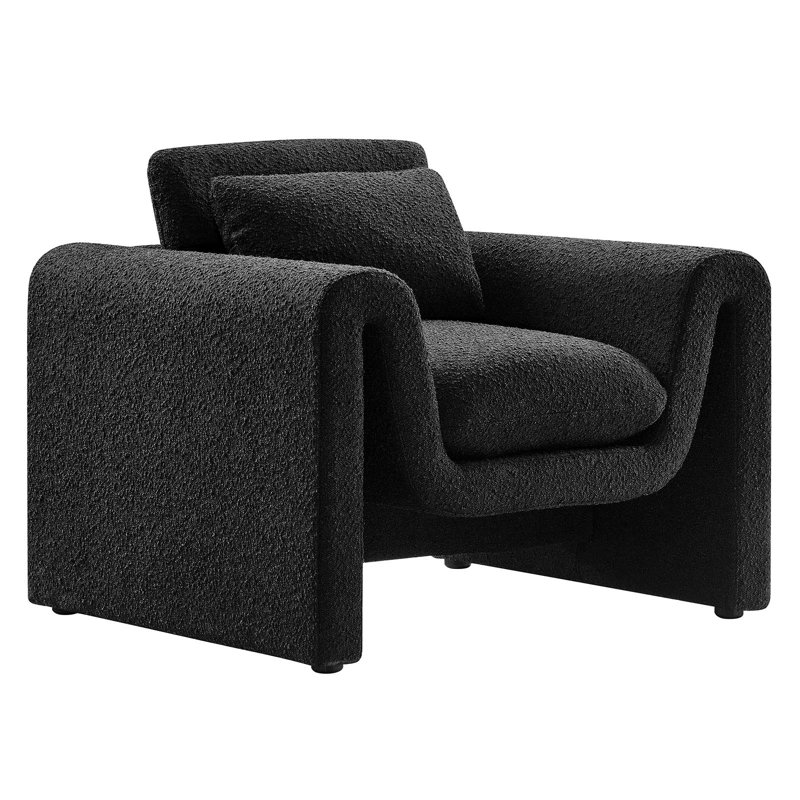 Fauteuil Modway Waverly, Noir