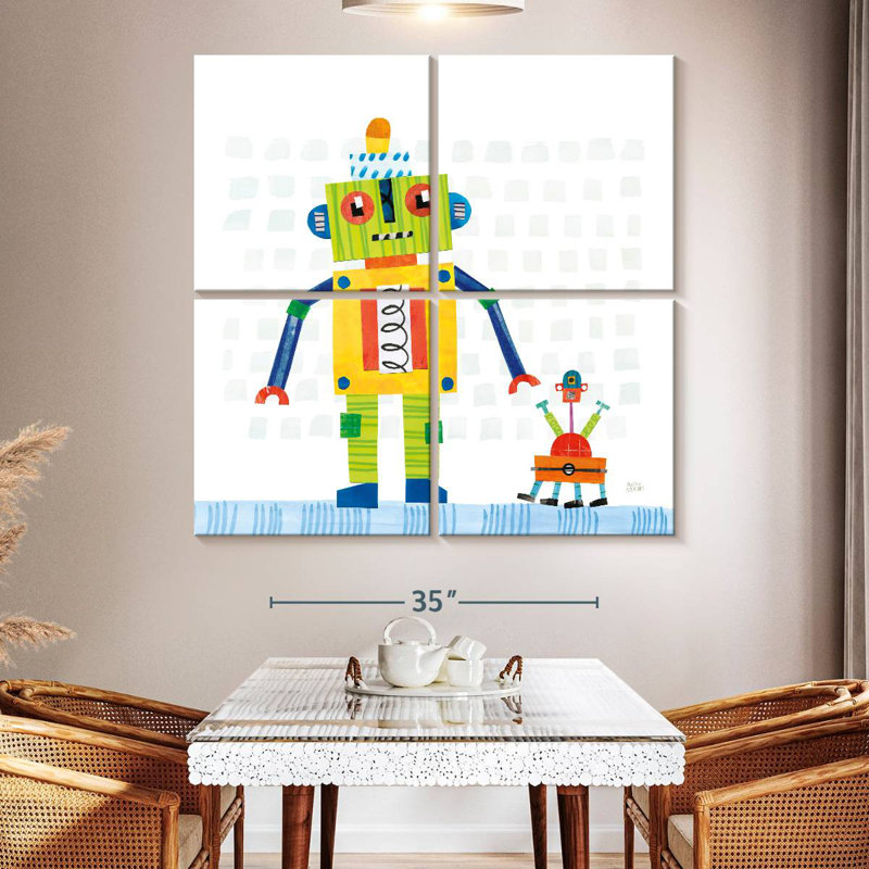 Ashelle Robot Party IV, H 50 po x l 50 po