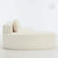 Canapés incurvés de 110,2 x 62 po pour le salon, canapé modulaire incurvé avec 5 coussins, canapé en forme de L avec siège profond, mousse à mémoire de forme haute densité, sans assemblage requis, (BLANC)-1115233056