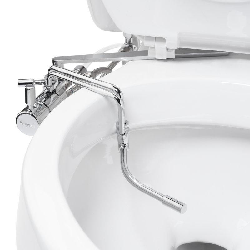 Bidet latéral entièrement en métal avec douchette réglable à double température