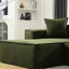 Salon, en forme de L, tissu, aucun assemblage requis pour le revêtement minimaliste d'appartement, requis