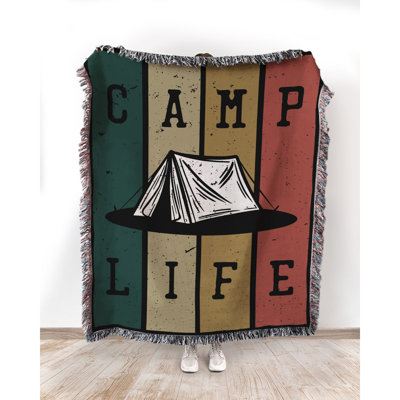  Retro Style 100% Cotton Blanket