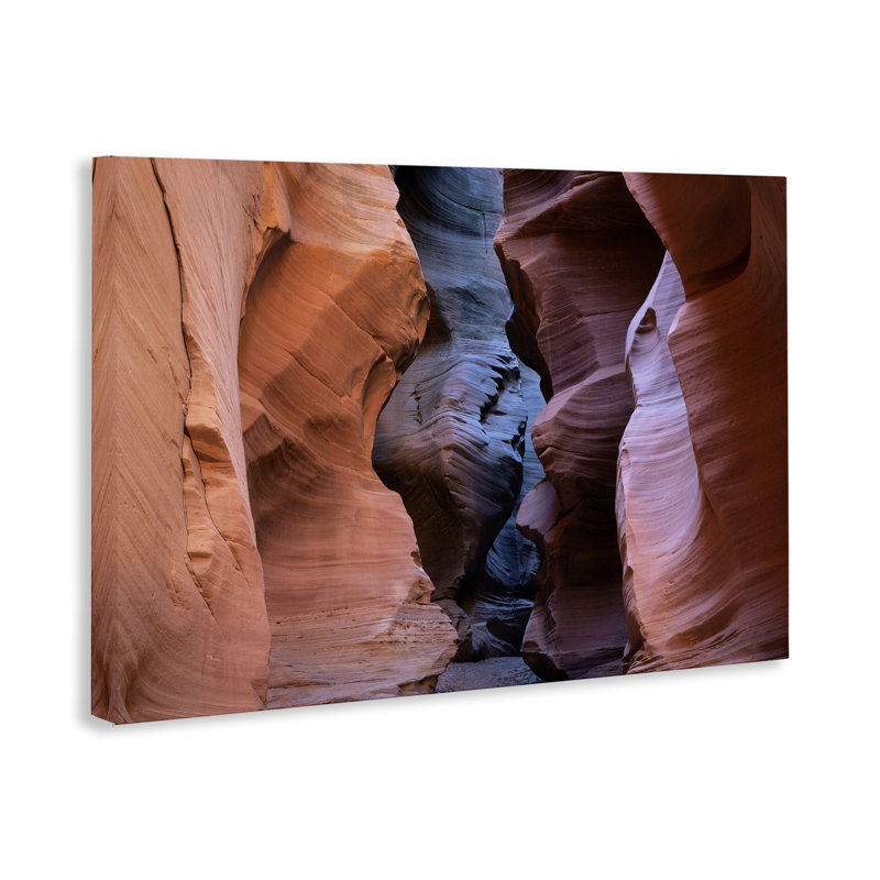 Art mural sur toile "Fente Canyon View" par Hunter Page, H 16 po x l 24 po