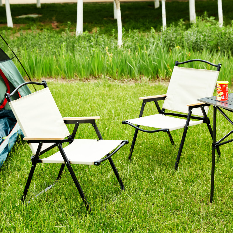 Chaise pliante d'extérieur 2 pièces pour le camping intérieur, extérieur, pique-nique, plage, cour, barbecue, fête, patio