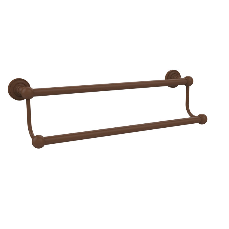 Barre à serviettes murale double Marchmont, Bronze antique, H 5 po x L 30 po x P 7 po