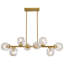 Luminaire suspendu en verre 39 "Mid Century-929621407