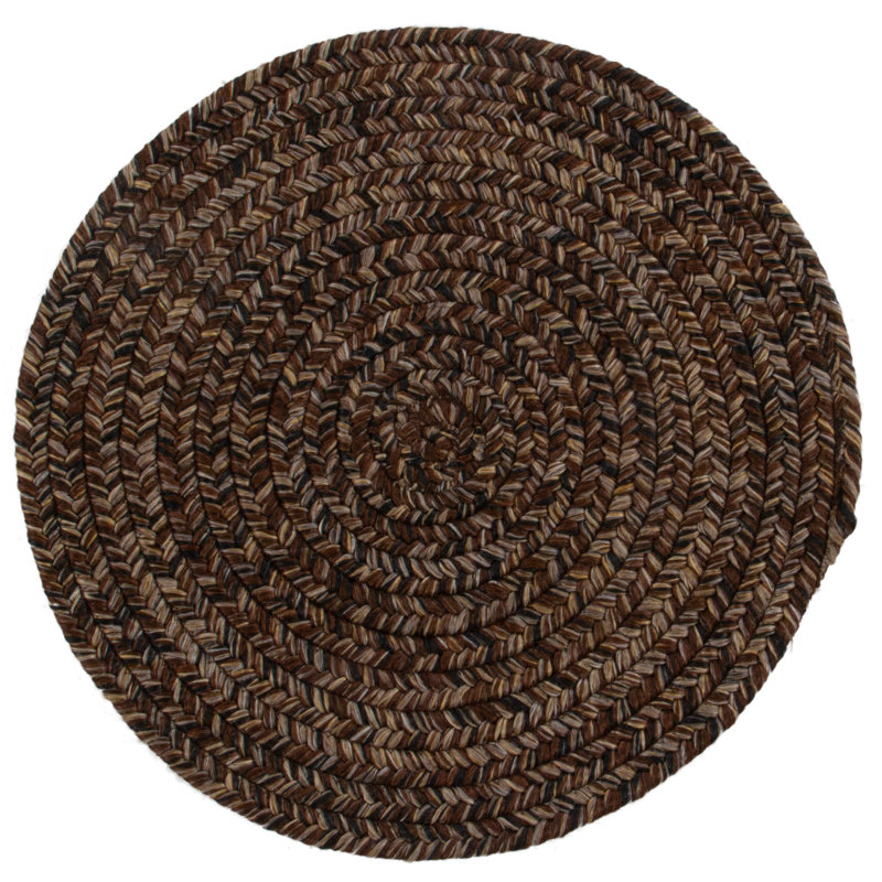 Busireddy Camouflage Hand Woven Indoor / Outdoor Area Rug Set, Round 120cm