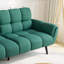 Modern 76.7 in. Flared Arm Linen Rectangle Convertible Sofa-689279912