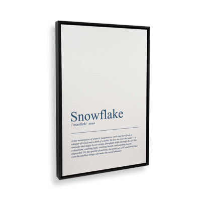 The Wonders of Snowflakes Canvas Art Print