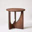 Table d'appoint en bois naturel, table d'appoint simple pour bureau, 50 cm de hauteur, style rustique, convient à une chambre ou un balcon.