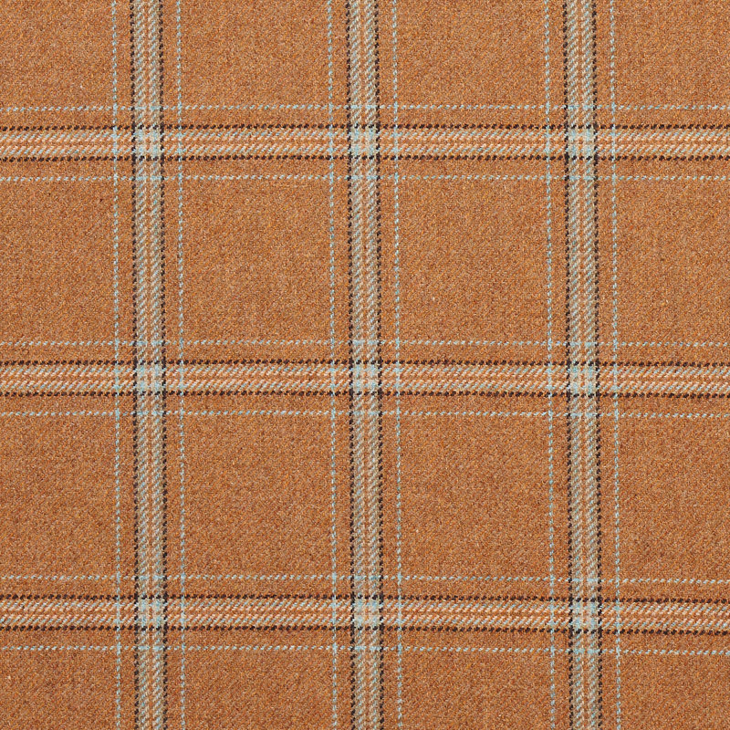 Schumacher x Patterson Flynn Blackburn Merino Plaid Fabric, Camel