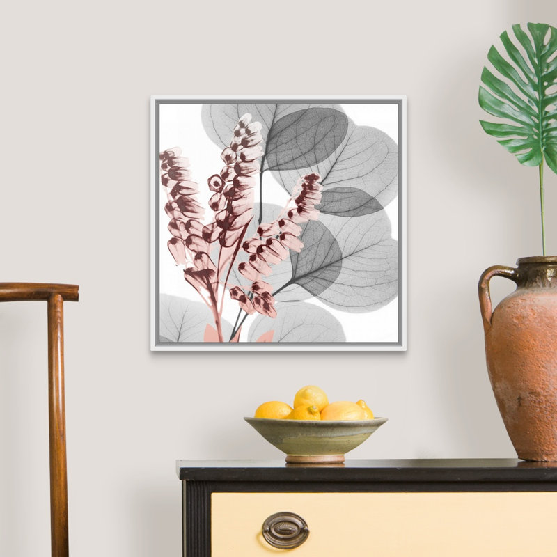 Reproduction d’art sur toile, "blush blush 2" par Albert Koetsier, Toile encadrée flottée blanche
