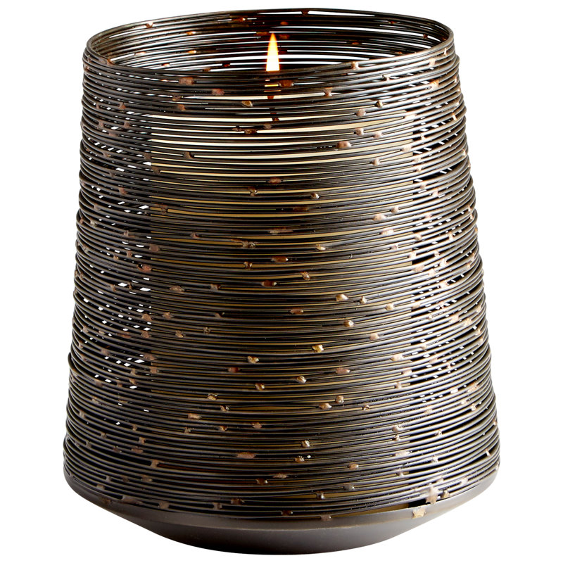 Luniana Iron Tabletop Votive Holder, 7" H x 6.5" W x 6.5" D