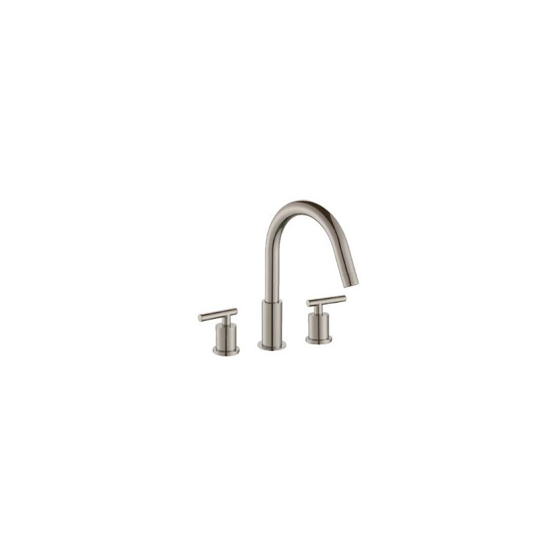 Trova Widespread 2-handle Bathroom Faucet with Drain Assembly, Brushed  Nickel