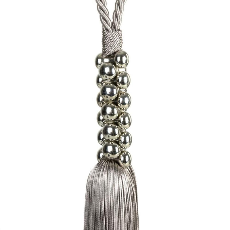 Lothrop Fabric 34cm Curtain Tieback, Silver