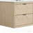 48" Floating Single Sink Solid Wood Natural Oak Bath Vanity with Engineered Marble Top-901522882