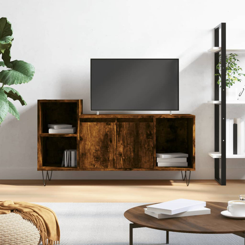 Gallaudet Unfinished TV Stand for TVs up to 32", Smoked oak