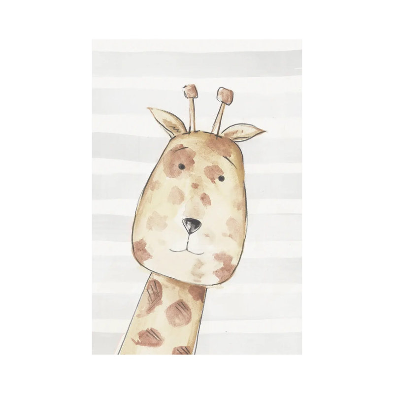 Little Giraffe I by PI Juvenile - Wrapped Canvas Painting, 20.32 cm H x 30.48 cm W