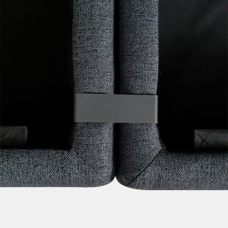 Canapé modulaire convertible avec siège de rangement, Noir