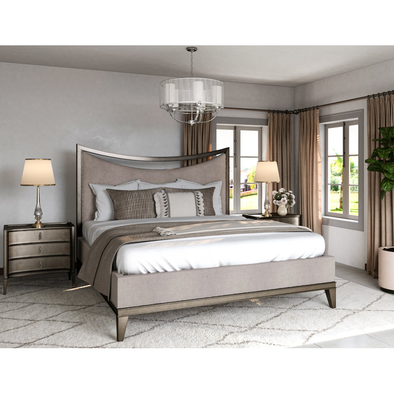Cove Upholstered Bed, Queen