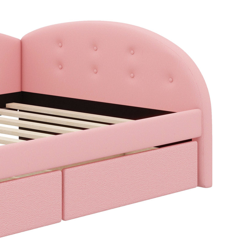 Janeal Upholstered Daybed, Twin, Pink