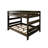 Decimus Queen Over Queen Bunk Bed with Built-In Ladder and Slat Kit-975762534