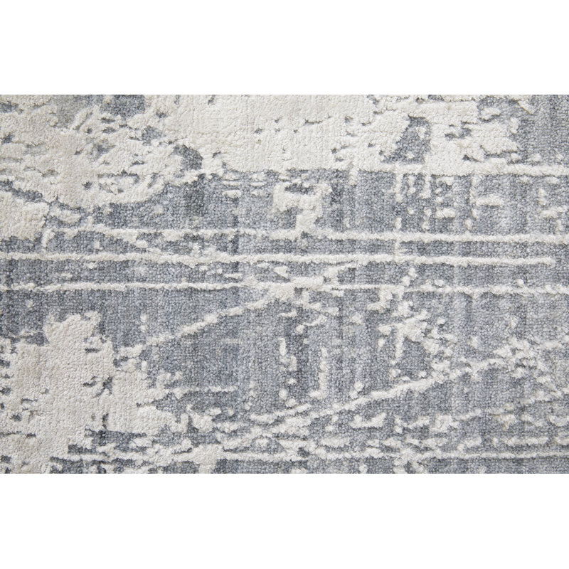 Eastfield Abstract Area Rug in Gray, Rectangle 12' x 15'