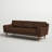 Hewett 86'' Leather Sofa-1308139687