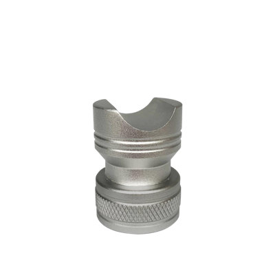 Metal Cigar Holder, Holds One Cigar for up to 50 Ring Gauge, Felt-Lined Bottom