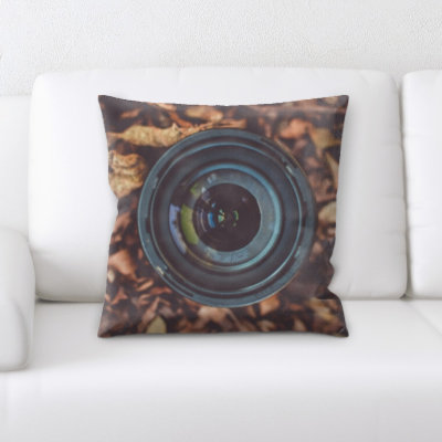 Microsuede Reversible Throw Pillow