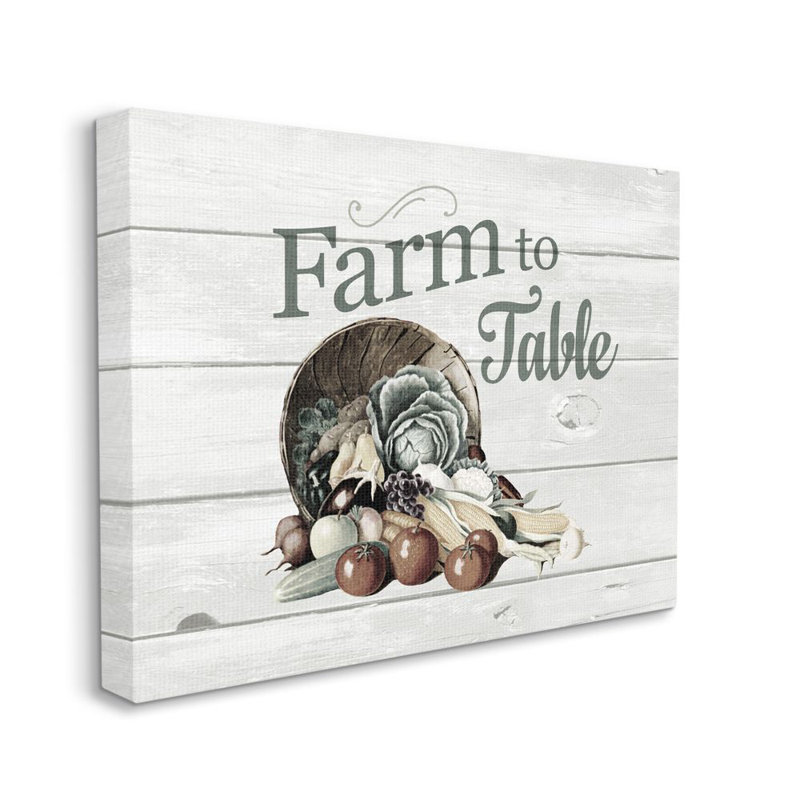 « farm to table legumes rustique », reproduction d’art en bois texturé par le samedi soir, impression sur bois, Toile tendue