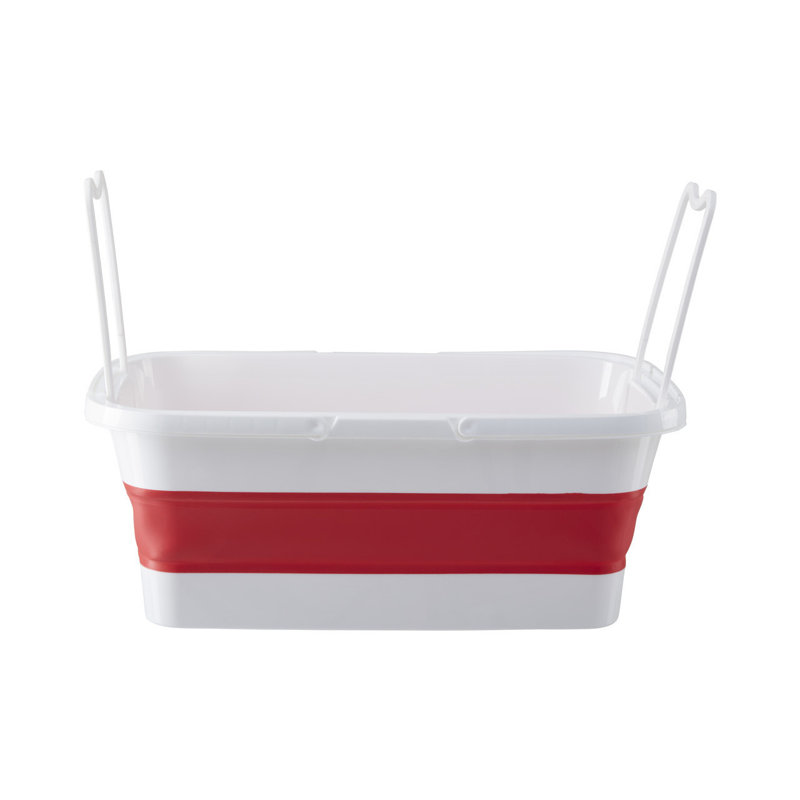 House Of Hampton Plastic Decorative Basket, Red