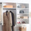 Système d'organisation mural blanc en bois