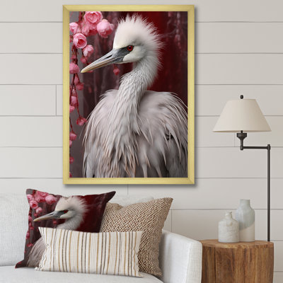 Photographie majestueuse d'un oiseau blanc