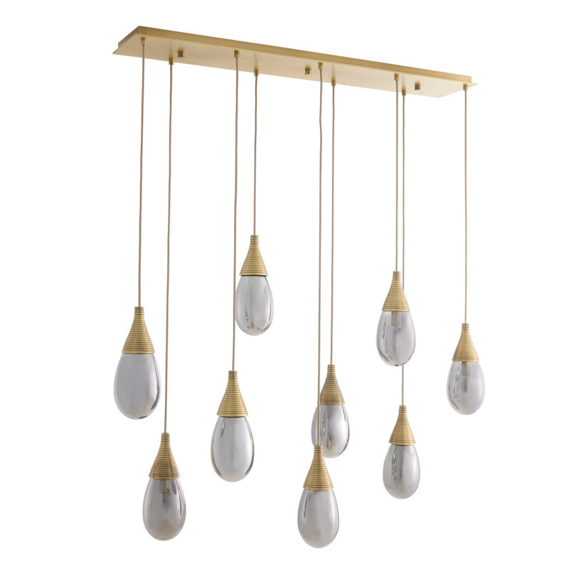 Giselle Linear Multi-Port Chandelier, 9, Does Not Apply" H x 51" W x 11" D