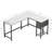 L-Shaped Metal Base Computer Desk-16907301