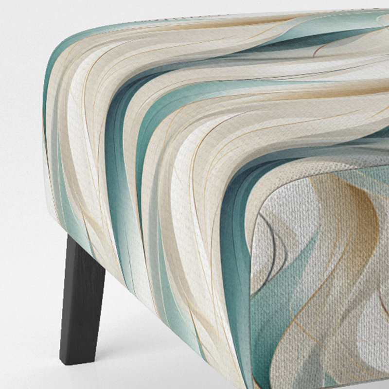 Subdued Elegance - Fauteuil de chambre rembourré contemporain, fauteuil d'appoint abstrait moderne
