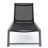 2 Chaise Lounges With Aluminum Frame, Outdoor Mesh Seat, Adjustable , Black And Grey, For Poolside Comfortable Use Pk - Deck Relax In + Grey