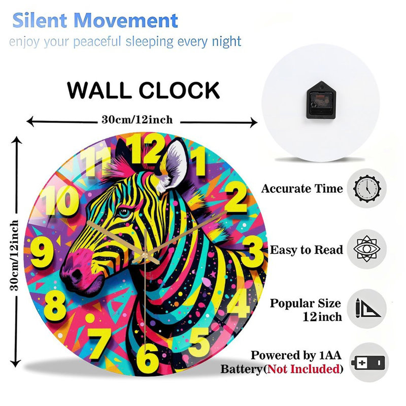 Horloge murale 12 po