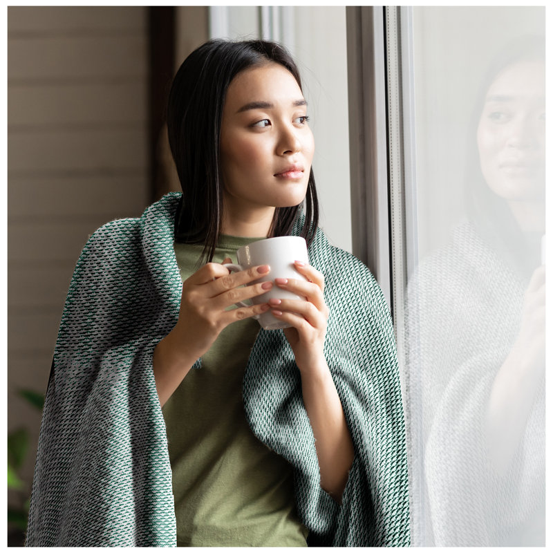 Standard Throw Blanket, Green