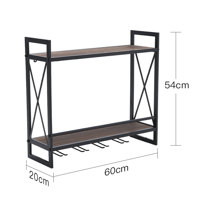 Corsa Metal Frame Wine Rack in Black